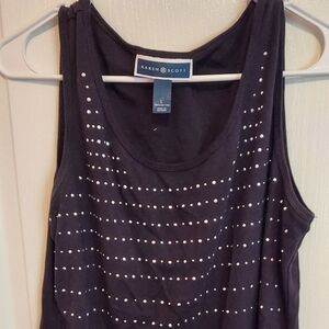 Embellished tank top sz L